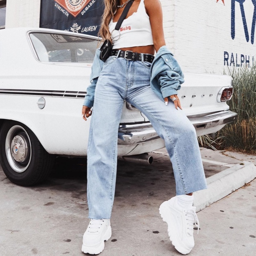 Cece Hammer Baggy Jeans Vintage Blue